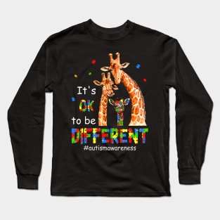 Autism Awareness Teacher Its Ok To Be Different Long Sleeve T-Shirt